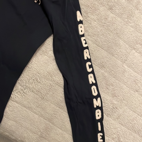 Abercrombie and fitch long sleeve shirt in navy with pink details - Picture 3 of 3